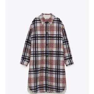 Zara Plaid Coat